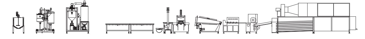 Línea de producción semiautomática de caramelos duros