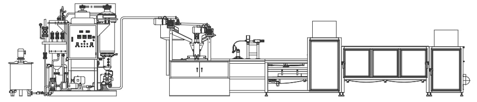 lollipop depositing production line